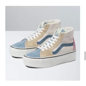 Vans Sk8-hi Tapered Stackform Pig Suede Sherpa Shoe